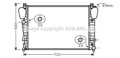 AVA QUALITY COOLING MS2311 Радиатор, охлаждение двигателя