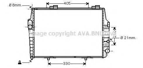 AVA QUALITY COOLING MS2321 Радиатор, охлаждение двигателя