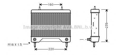 AVA QUALITY COOLING MS3115 масляный радиатор, двигательное масло