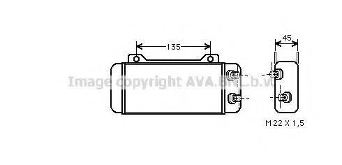 AVA QUALITY COOLING MS3123 масляный радиатор, двигательное масло