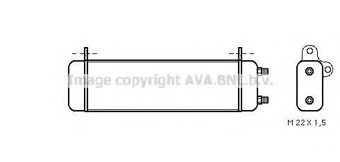 AVA QUALITY COOLING MS3158 масляный радиатор, двигательное масло