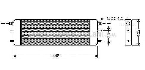 AVA QUALITY COOLING MS3249 масляный радиатор, двигательное масло