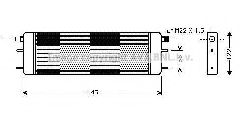 AVA QUALITY COOLING MS3249 масляный радиатор, двигательное масло