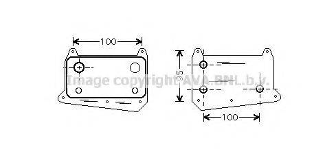 AVA QUALITY COOLING MS3376 масляный радиатор, двигательное масло