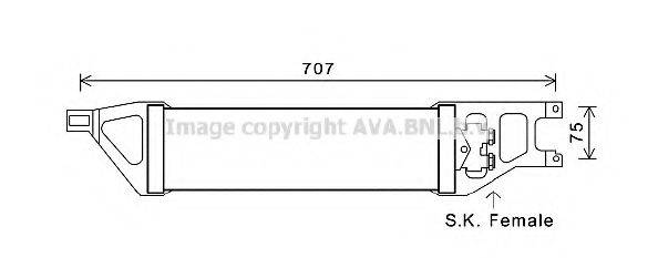 AVA QUALITY COOLING MS3539 Масляный радиатор, автоматическая коробка передач