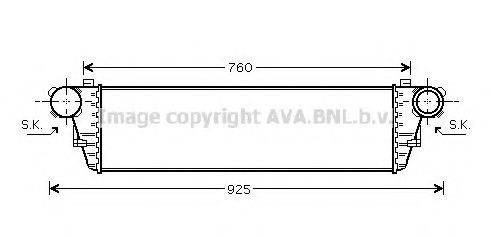 AVA QUALITY COOLING MS4379 Интеркулер