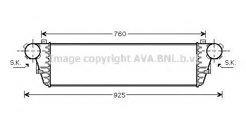 AVA QUALITY COOLING MS4380 Интеркулер