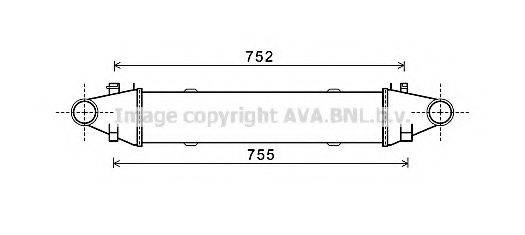 AVA QUALITY COOLING MS4525 Интеркулер