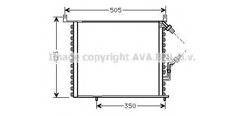 AVA QUALITY COOLING MS5193 Конденсатор, кондиционер