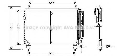 AVA QUALITY COOLING MS5199 Конденсатор, кондиционер