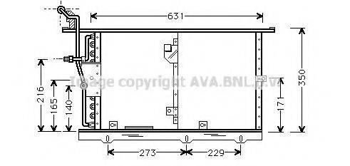 AVA QUALITY COOLING MS5201 Конденсатор, кондиционер