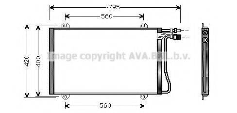 AVA QUALITY COOLING MS5219 Конденсатор, кондиционер