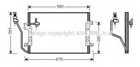 AVA QUALITY COOLING MS5330 Конденсатор, кондиционер