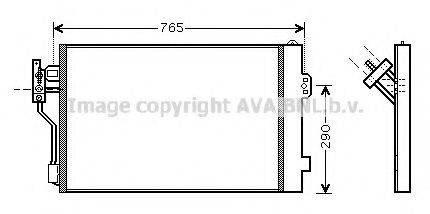 AVA QUALITY COOLING MS5352 Конденсатор, кондиционер