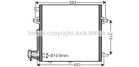 AVA QUALITY COOLING MS5406D Конденсатор, кондиционер