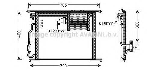 AVA QUALITY COOLING MS5467 Конденсатор, кондиционер