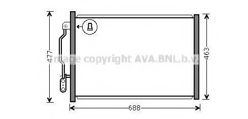 AVA QUALITY COOLING MS5605 Конденсатор, кондиционер