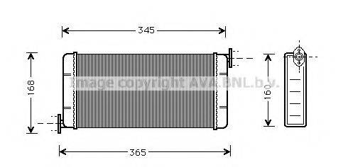 AVA QUALITY COOLING MS6109 Теплообменник, отопление салона