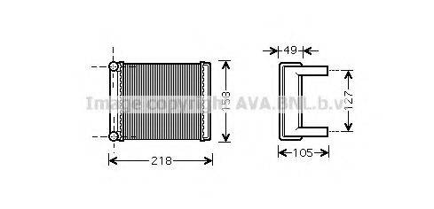 AVA QUALITY COOLING MS6385 Теплообменник, отопление салона