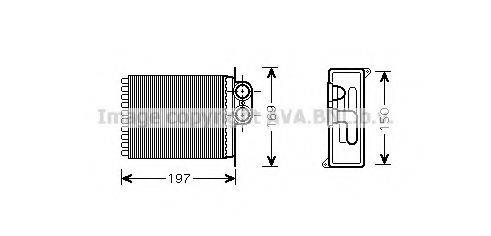 AVA QUALITY COOLING MS6400 Теплообменник, отопление салона