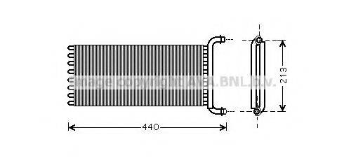 AVA QUALITY COOLING MS6441 Теплообменник, отопление салона