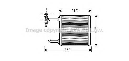 AVA QUALITY COOLING MS6470 Теплообменник, отопление салона