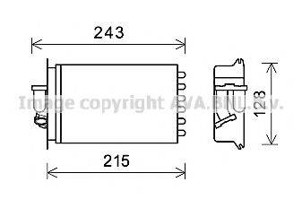 AVA QUALITY COOLING MS6649 Теплообменник, отопление салона