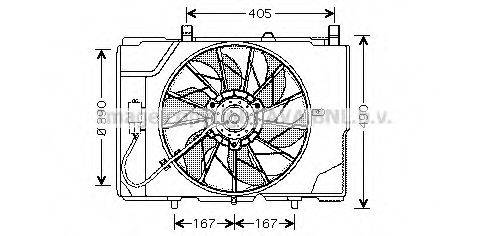 AVA QUALITY COOLING MS7501 Вентилятор, охлаждение двигателя