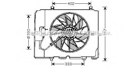 AVA QUALITY COOLING MS7502 Вентилятор, охлаждение двигателя