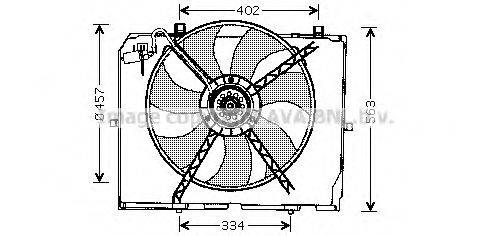 AVA QUALITY COOLING MS7503 Вентилятор, охлаждение двигателя