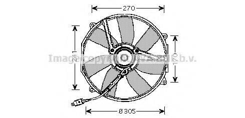 AVA QUALITY COOLING MS7512 Вентилятор, охлаждение двигателя