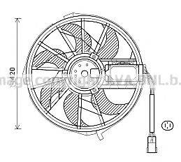 AVA QUALITY COOLING MS7656 Вентилятор, охлаждение двигателя