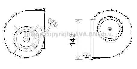 AVA QUALITY COOLING MS8642 Электродвигатель, вентиляция салона