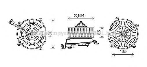 AVA QUALITY COOLING MS8651 Электродвигатель, вентиляция салона