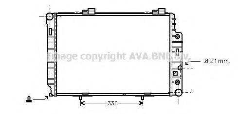 AVA QUALITY COOLING MSA2174 Радиатор, охлаждение двигателя