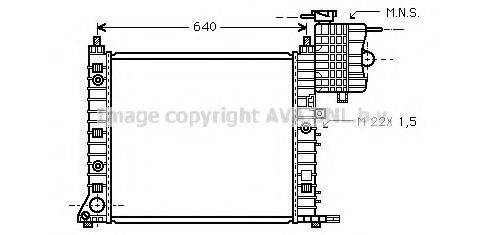 AVA QUALITY COOLING MSA2216 Радиатор, охлаждение двигателя