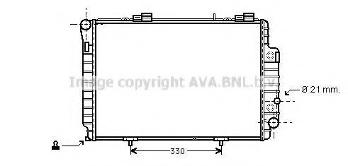 AVA QUALITY COOLING MSA2230 Радиатор, охлаждение двигателя