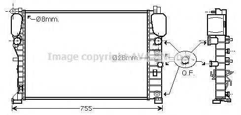 AVA QUALITY COOLING MSA2449 Радиатор, охлаждение двигателя