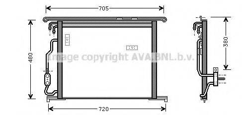 AVA QUALITY COOLING MSA5280 Конденсатор, кондиционер