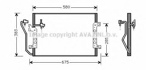 AVA QUALITY COOLING MSA5289 Конденсатор, кондиционер