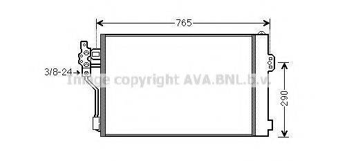 AVA QUALITY COOLING MSA5484D Конденсатор, кондиционер
