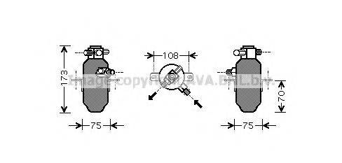 AVA QUALITY COOLING MSD374 Осушитель, кондиционер