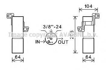 AVA QUALITY COOLING MSD598 Осушитель, кондиционер