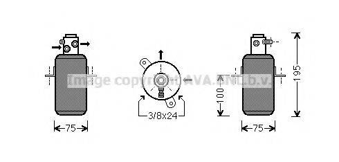 AVA QUALITY COOLING MSD668 Осушитель, кондиционер