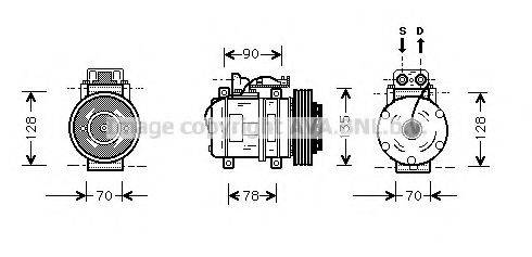 AVA QUALITY COOLING MSK062 Компрессор, кондиционер