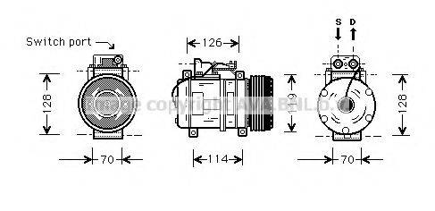 AVA QUALITY COOLING MSK273 Компрессор, кондиционер