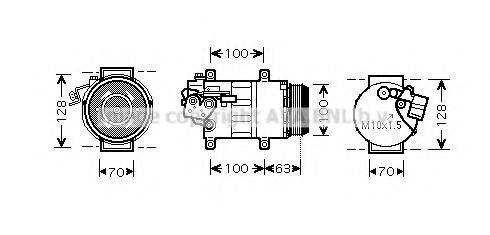 AVA QUALITY COOLING MSK404 Компрессор, кондиционер