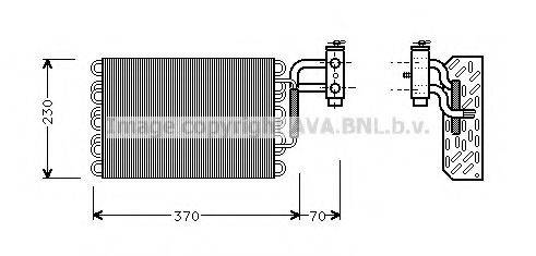 AVA QUALITY COOLING MSV002 Испаритель, кондиционер