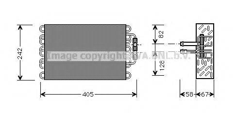 AVA QUALITY COOLING MSV008 Испаритель, кондиционер