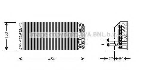 AVA QUALITY COOLING MSV009 Испаритель, кондиционер